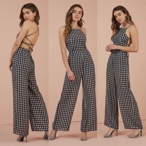 NWT Finders Keepers Picnic Playsuit Romper Gingham